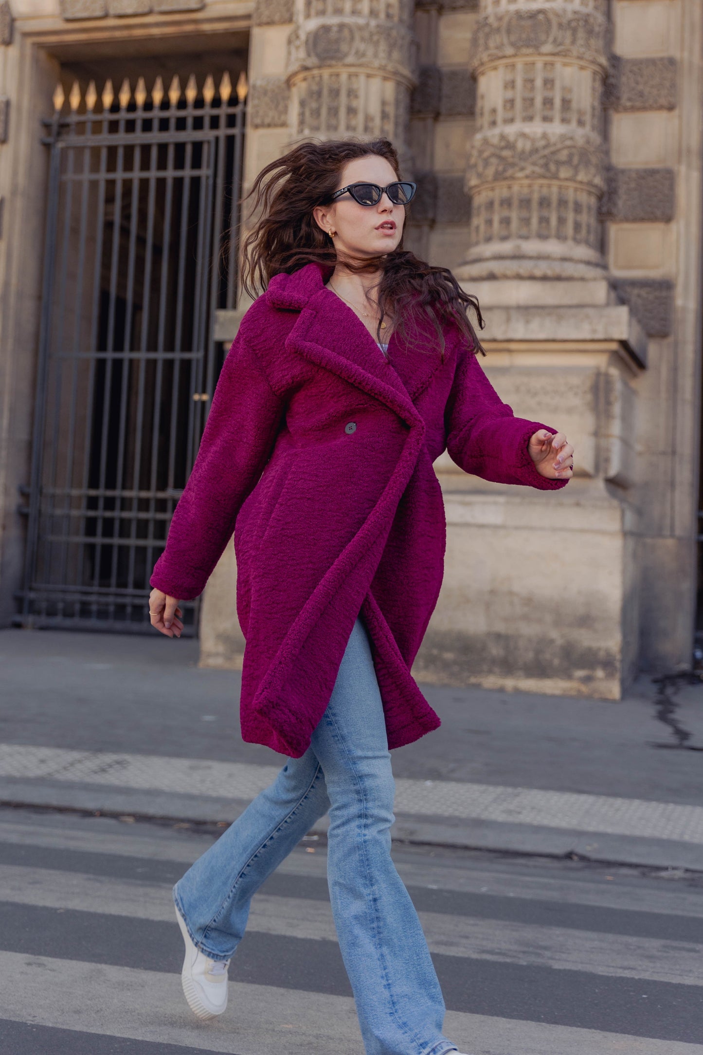 MID-LENGTH SHEARLING COAT