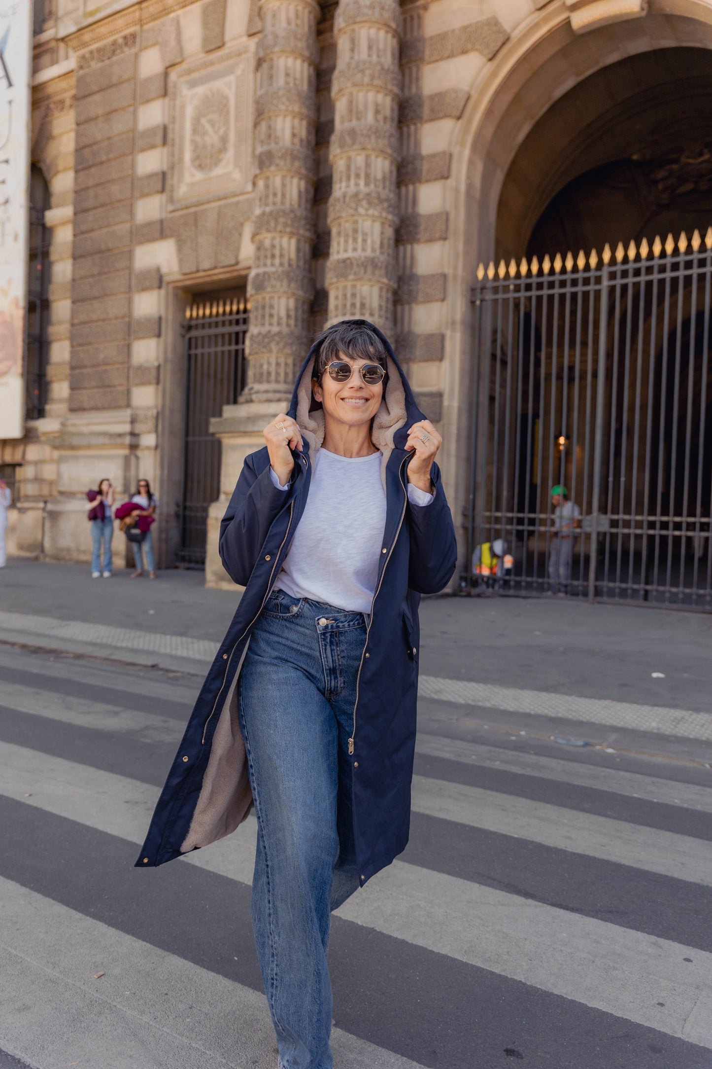 PARKA WITH FAUX FUR HOOD