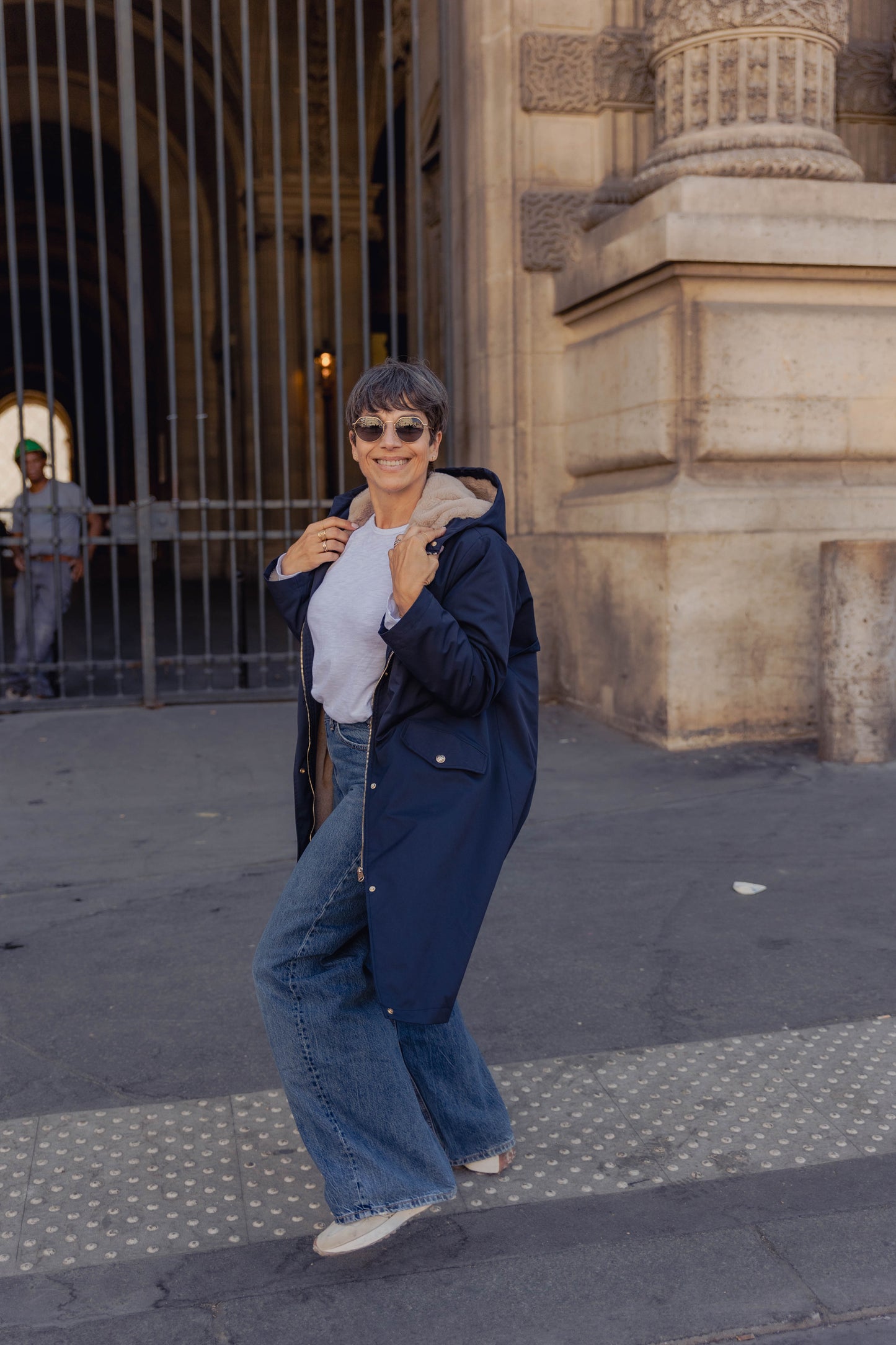 PARKA WITH FAUX FUR HOOD