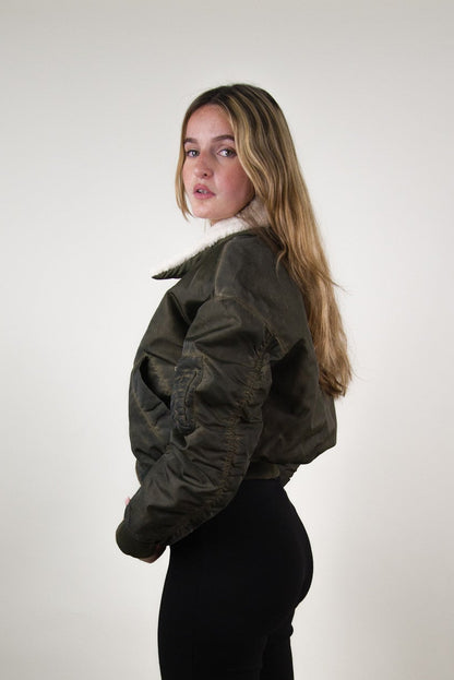 CHAQUETA DE AVIADOR VINTAGE