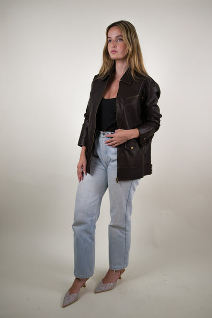 VESTE VINTAGE EN SIMILICUIR
