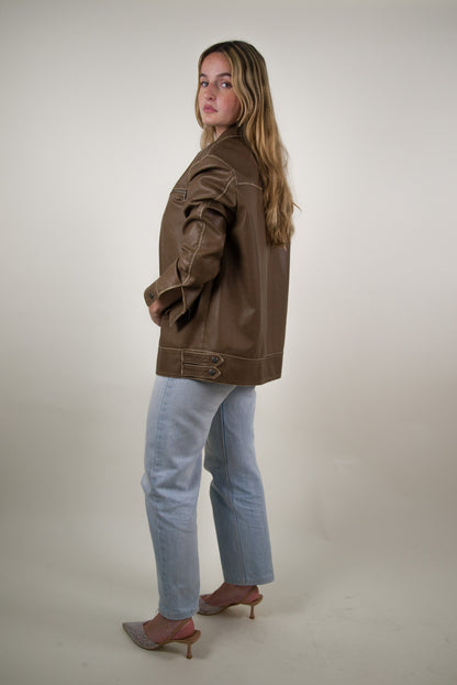 VESTE VINTAGE EN SIMILICUIR