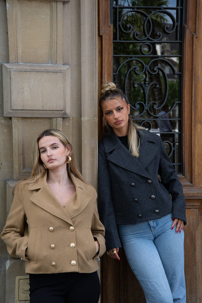 SHORT PEA COAT JACKET