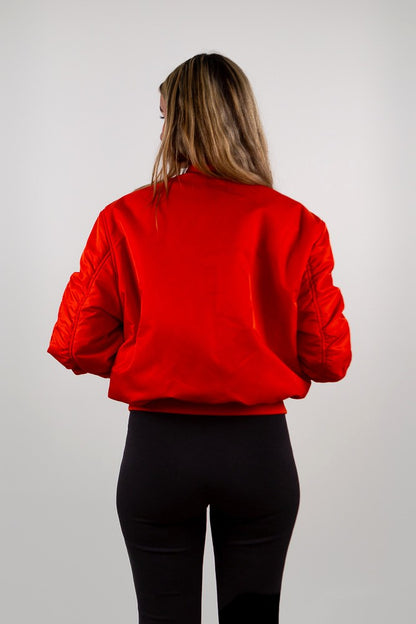 OVERSIZED QUILTED BOMBER JACKET