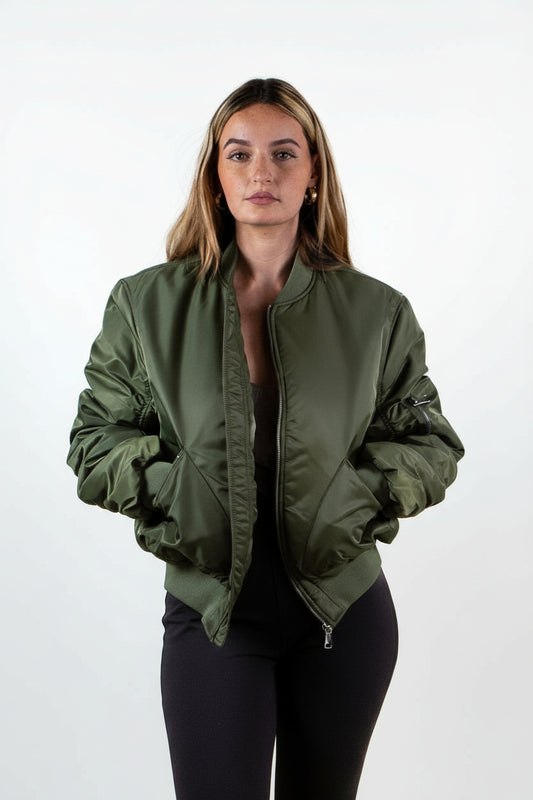 CHAQUETA BOMBER ACOLCHADA DE GRAN TAMAÑO