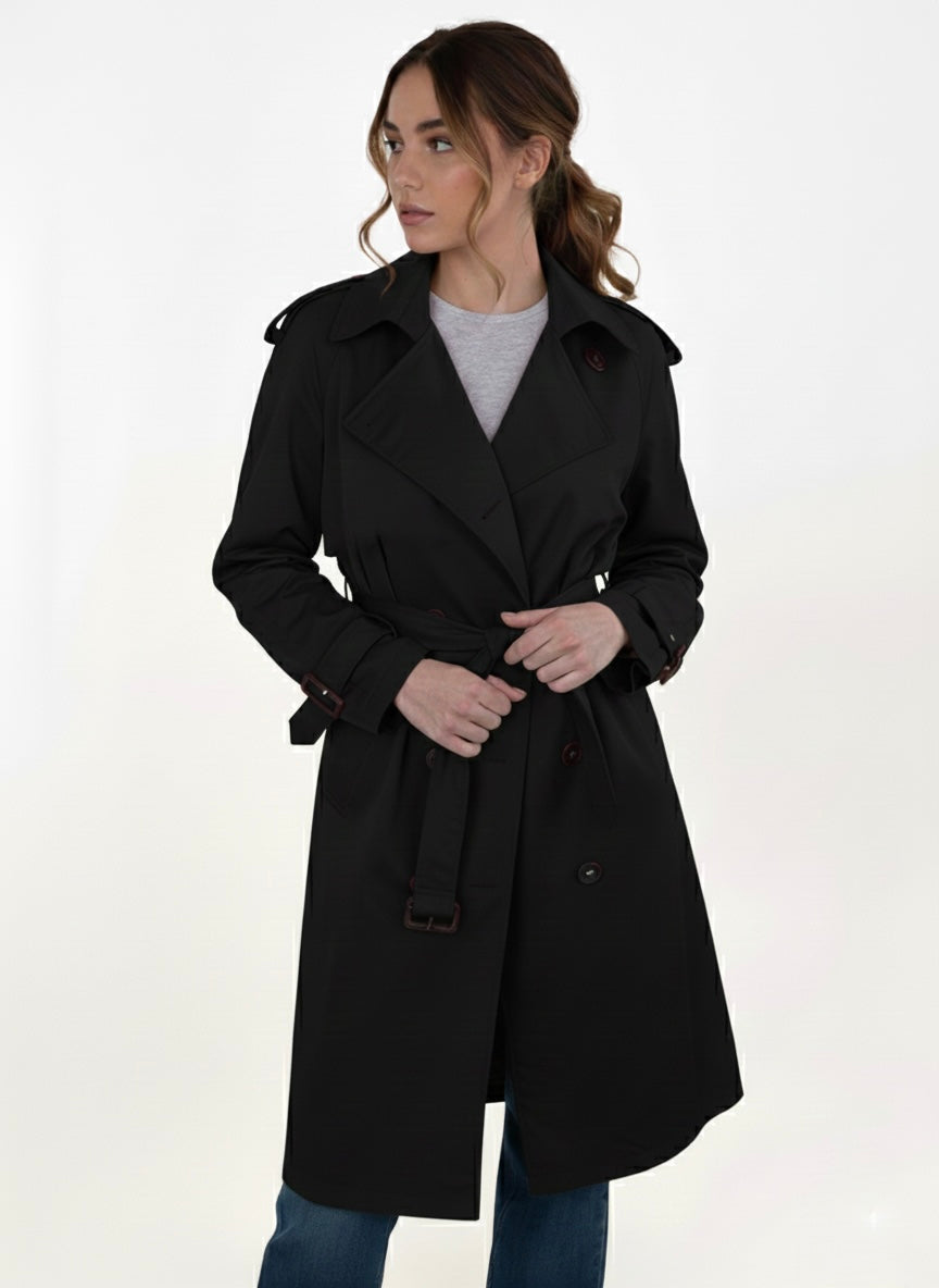 TRENCH COAT WITH ADJUSTABLE BELT