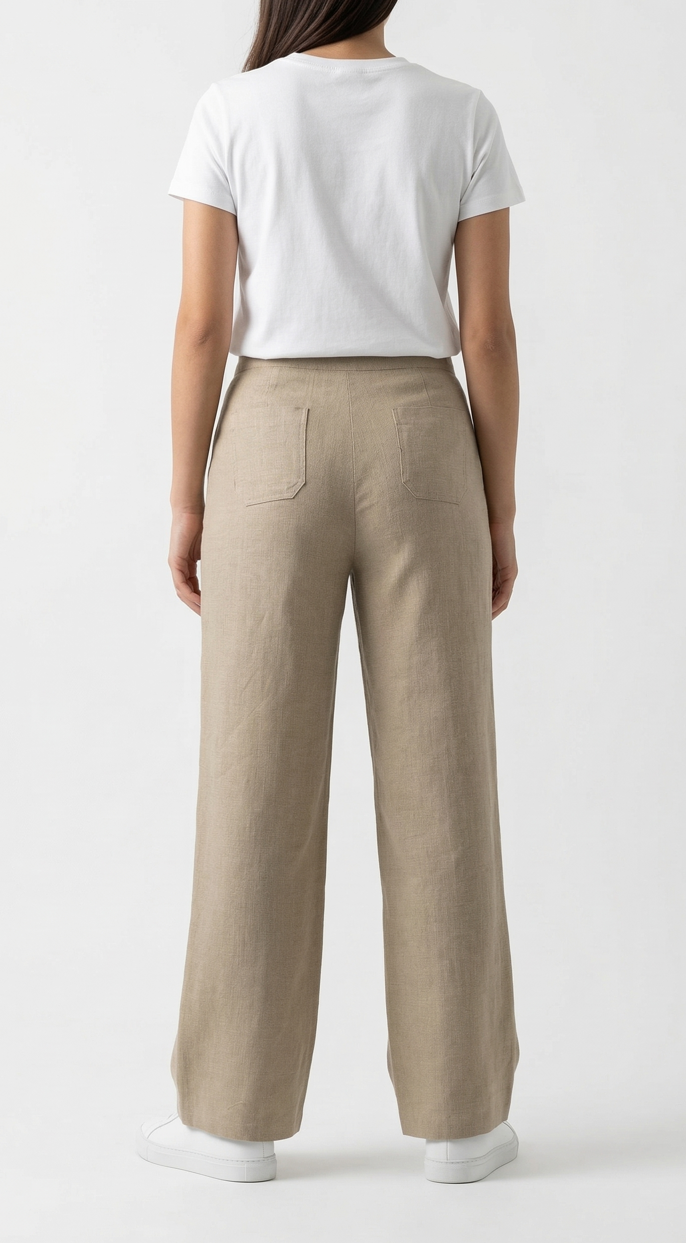 PANTALON FLUIDE EFFET LIN