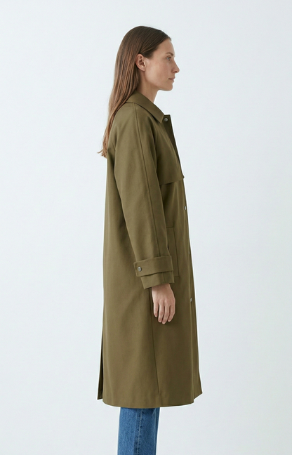 TRENCH LONG ASYMÉTRIQUE
