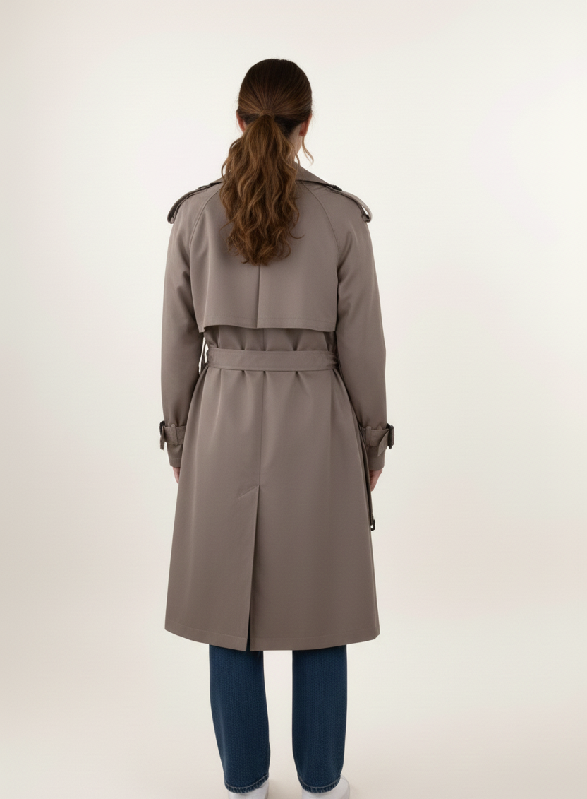 TRENCH COAT WITH ADJUSTABLE BELT