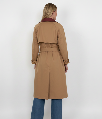 GABARDINA CON CUELLO EN CONTRASTE