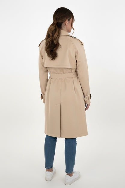 TRENCH COAT WITH ADJUSTABLE BELT