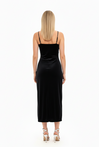 ROBE MIDI EN VELOURS