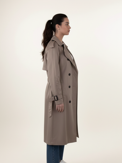 TRENCH COAT WITH ADJUSTABLE BELT