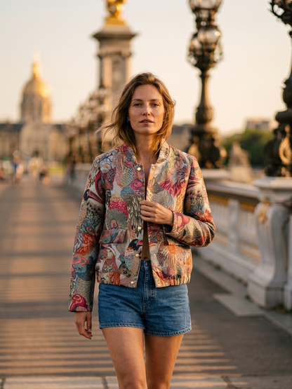JACQUARD METALLIC JACKET
