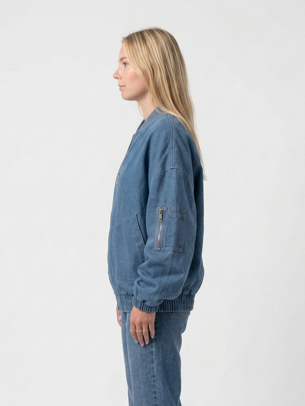 BLOUSON BOMBER EN JEAN