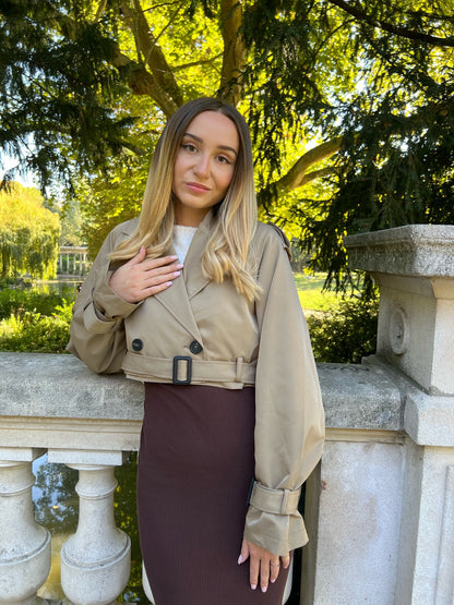 Cropped Trench coat