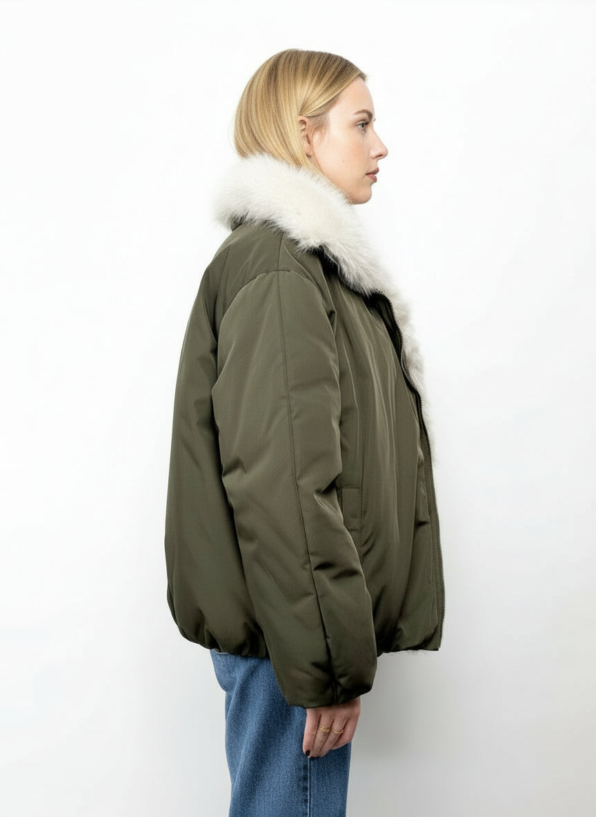 BLOUSON AVEC INTERIEUR EN FAUSSE FOURRURE
