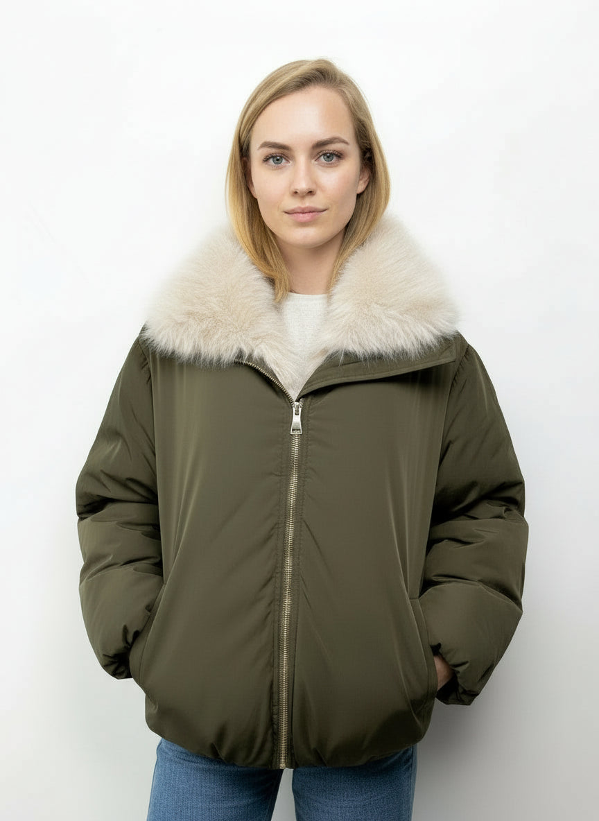 BLOUSON AVEC INTERIEUR EN FAUSSE FOURRURE