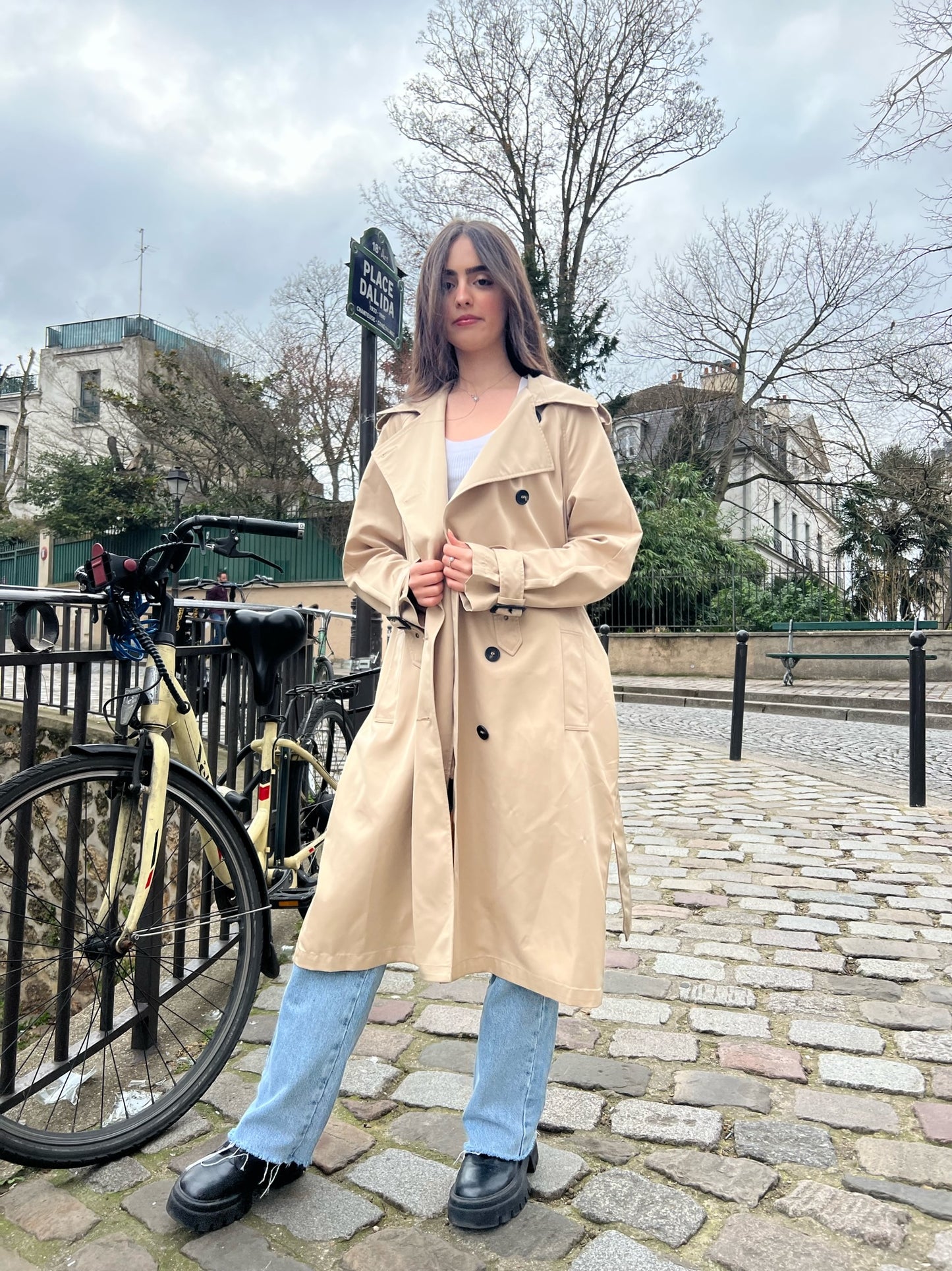 Trench coat à détails